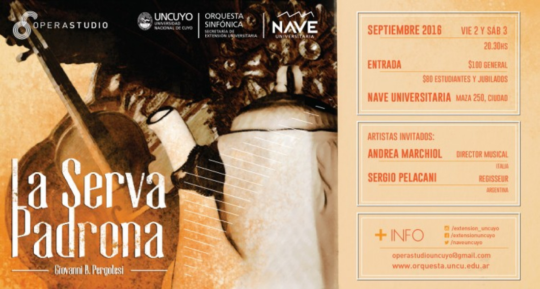 Opera Studio presenta "La Serva Padrona"