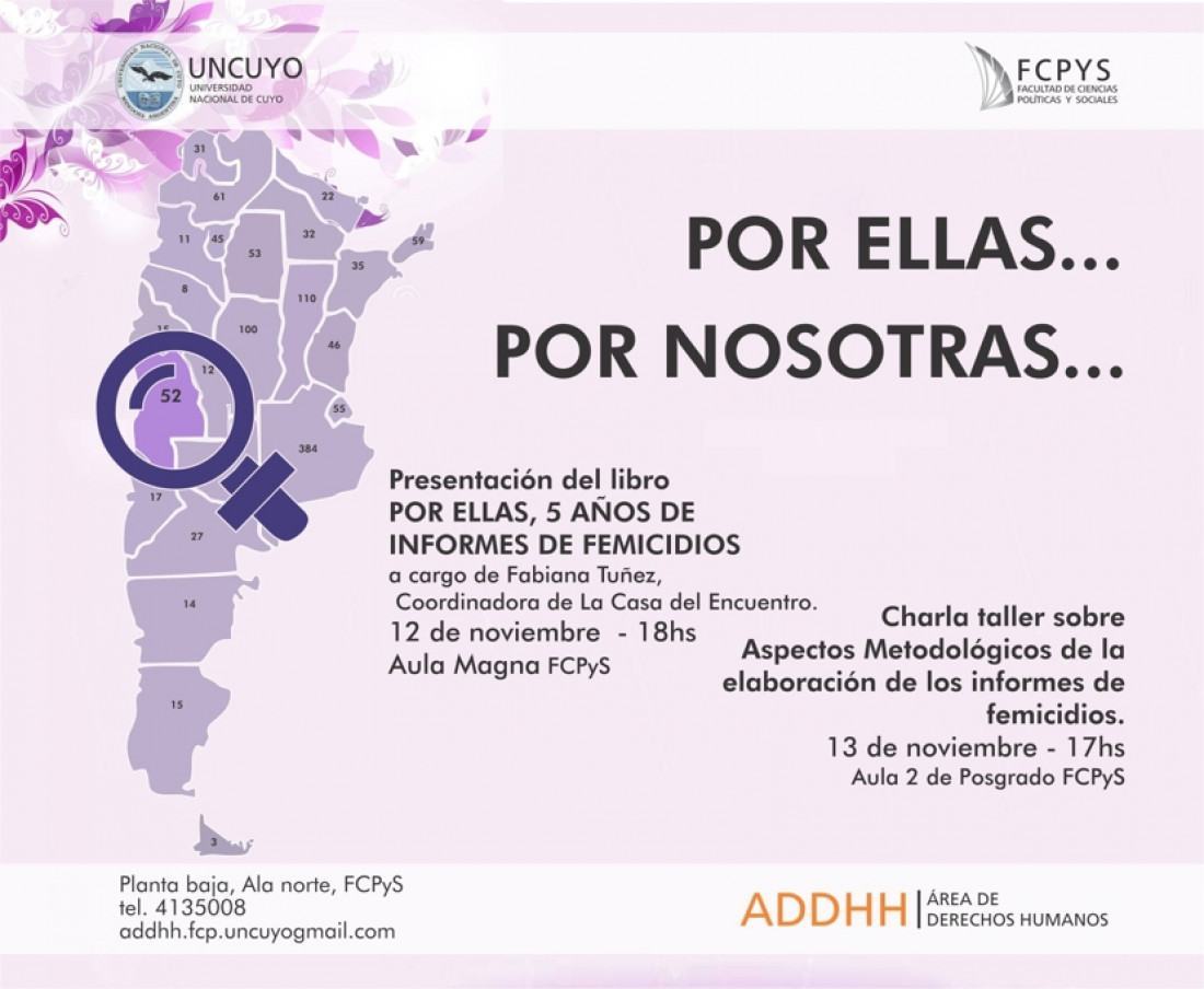 Mañana se presenta un libro sobre femicidios en el país