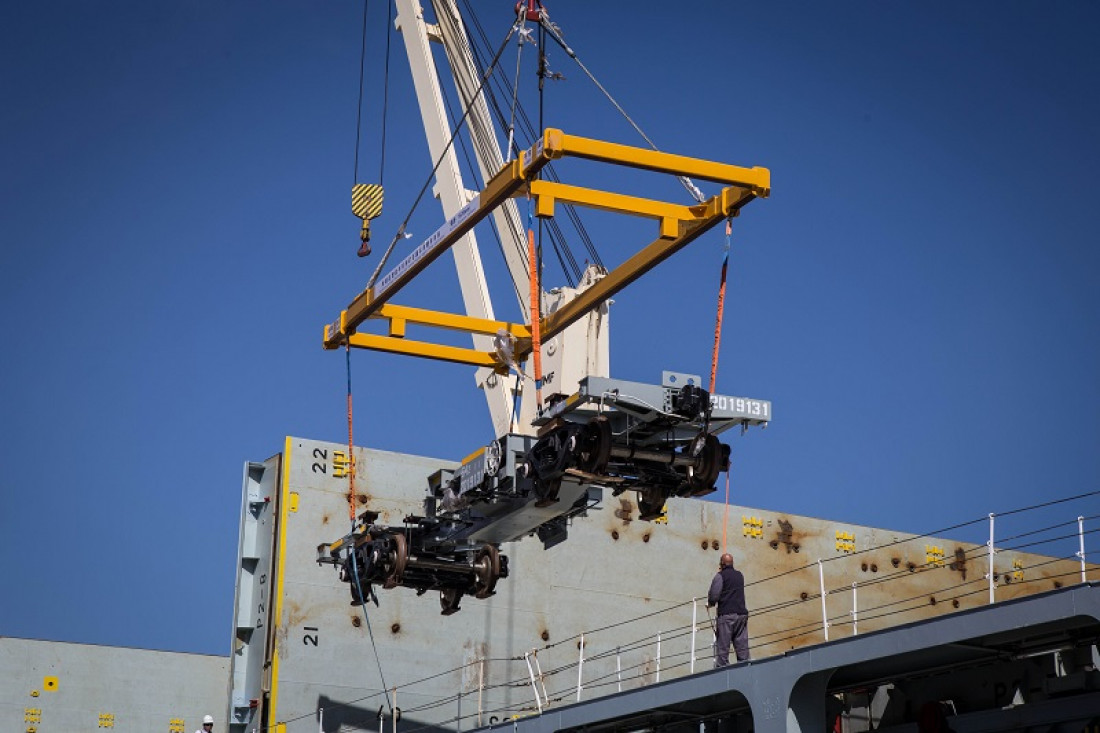 Llegaron vagones para el tren de carga Mendoza-Buenos Aires