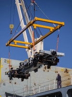 Llegaron vagones para el tren de carga Mendoza-Buenos Aires