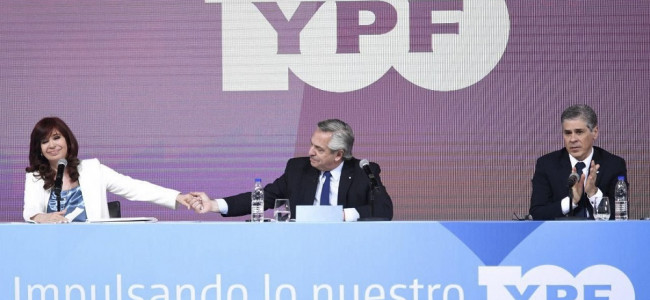 "Administrar tensiones": Alberto Fernández y Cristina Fernández, juntos por los 100 años de YPF