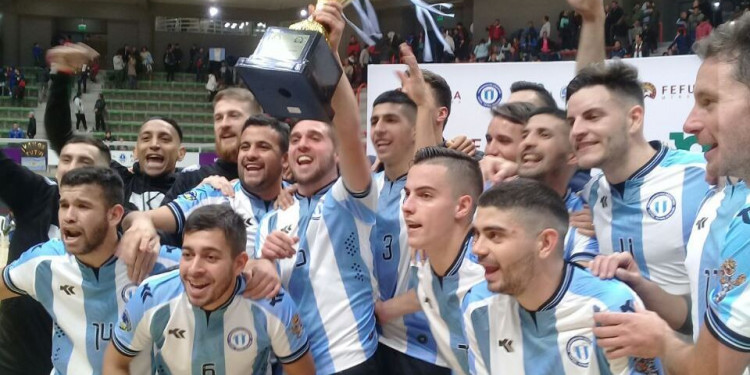 El equipo argentino de futsal inauguró el estadio con una victoria