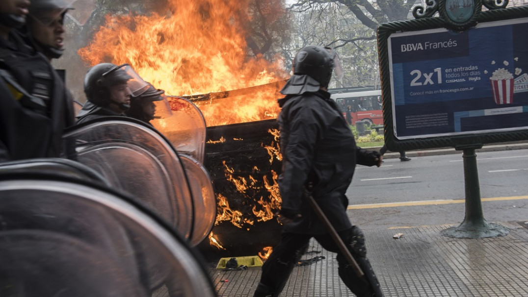 imagen Protestas e incidentes en el Congreso 