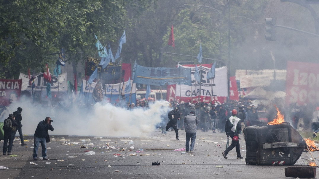 imagen Protestas e incidentes en el Congreso 