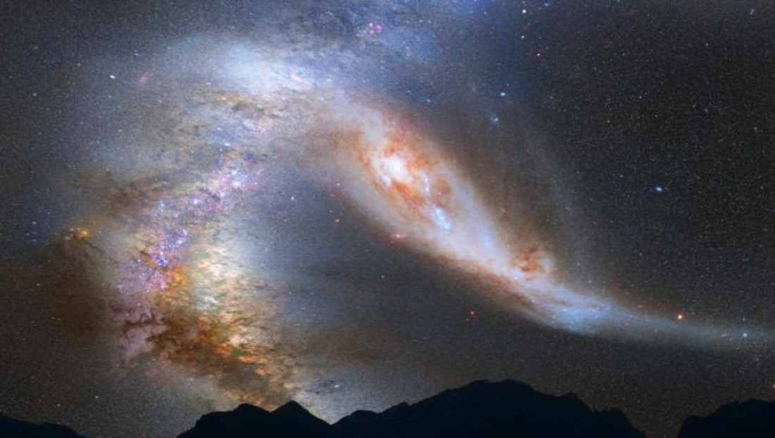 Así será el choque entre la Vía Lactea y la galaxia Andrómeda