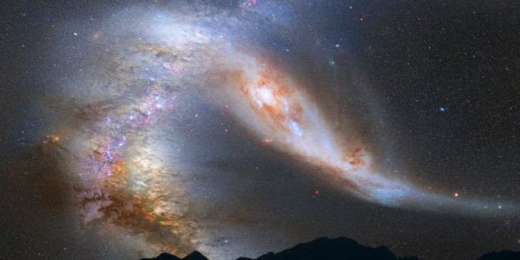 Así será el choque entre la Vía Lactea y la galaxia Andrómeda