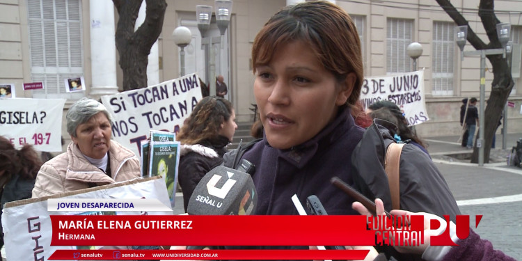 Familiares de Gisela Gutierrez marcharon a la legislatura