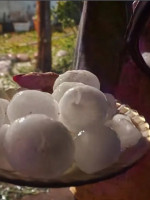 Una fuerte tormenta de granizo causó graves daños en la zona Este