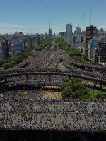 El multitudinario festejo argentino fue tapa de los medios internacionales