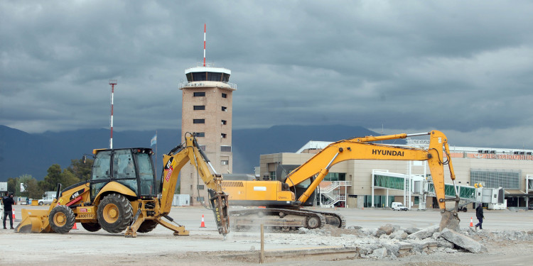 Las obras en el aeropuerto El Plumerillo se encuentran al 30 % de ejecución