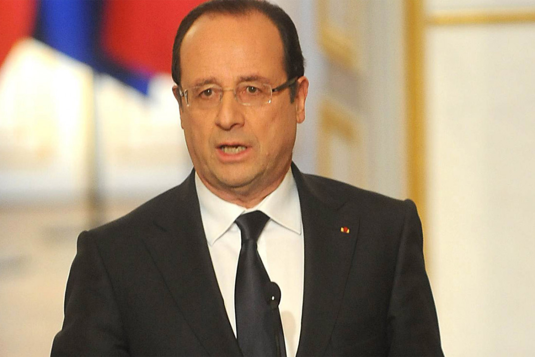 Hollande rindió homenaje a víctimas de la dictadura militar en el Parque de la Memoria