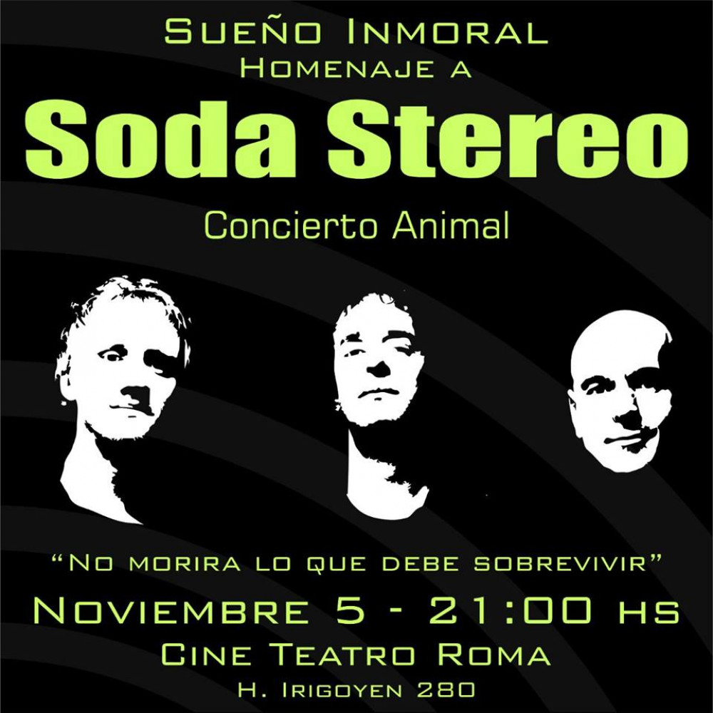 "No morirá lo que debe sobrevivir", homenaje a Soda Stereo