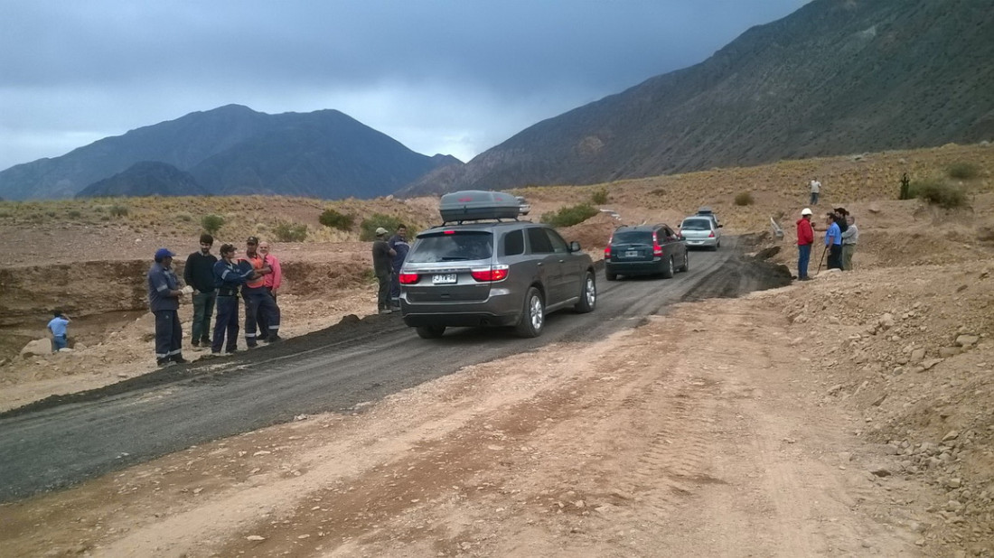 La ruta 7 hacia Chile está habilitada pero con marcha lenta