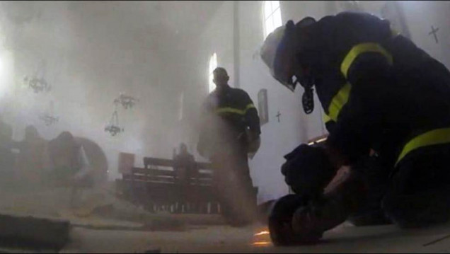 imagen Aparecen tres bóvedas en el monasterio donde detuvieron a López