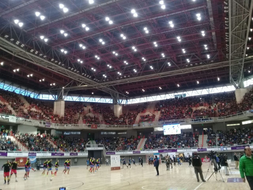 imagen El equipo argentino de futsal inauguró el estadio con una victoria