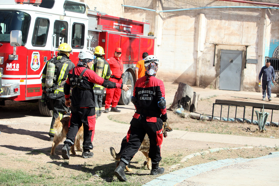 imagen Fotogalería: simulacro de terremoto con jóvenes en contexto de encierro