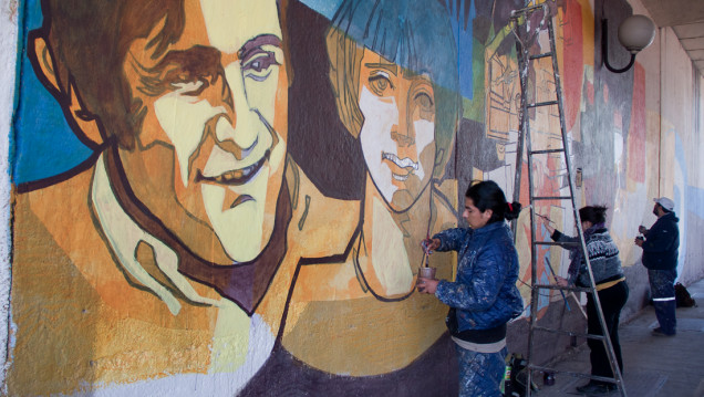 imagen Un mural que conjuga presente, pasado y poética militante