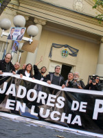 Periodistas mendocinos marcharon en contra del Sindicato de Prensa