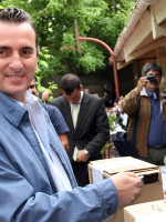 Tranquilo y optimista votó Francisco Pérez 