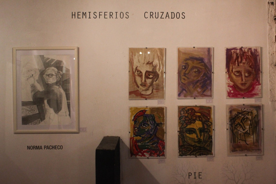 imagen "Hemisferios cruzados", el eje artístico de Norma Pacheco