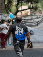 Postales: concentración en rechazo de los cambios en la Ley 7722