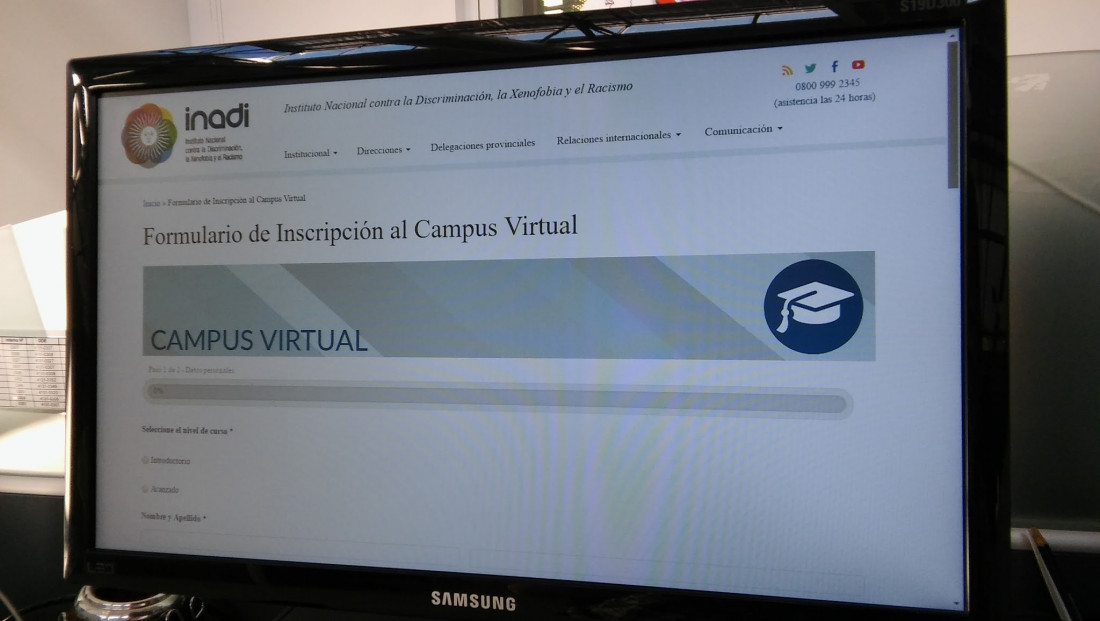 Inadi ofrece una amplia oferta de cursos en su campus virtual de modo gratuito