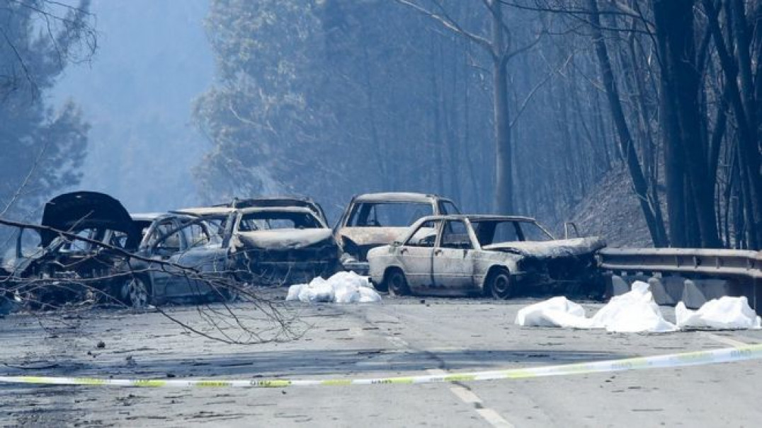 imagen Portugal, en intenso operativo para controlar el incendio forestal