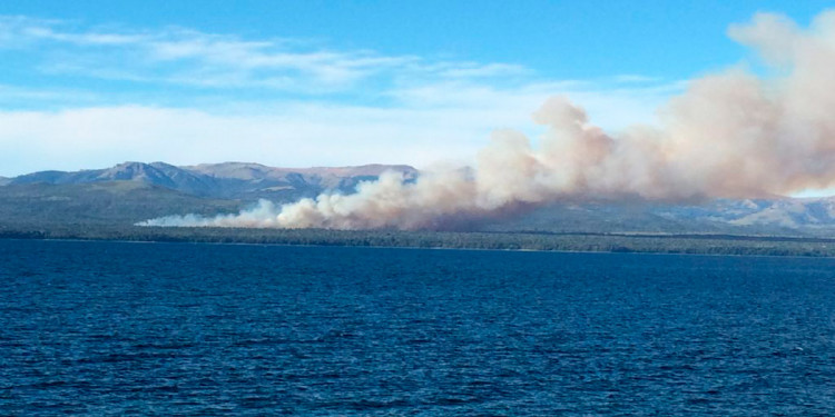 Incendio forestal en Bariloche