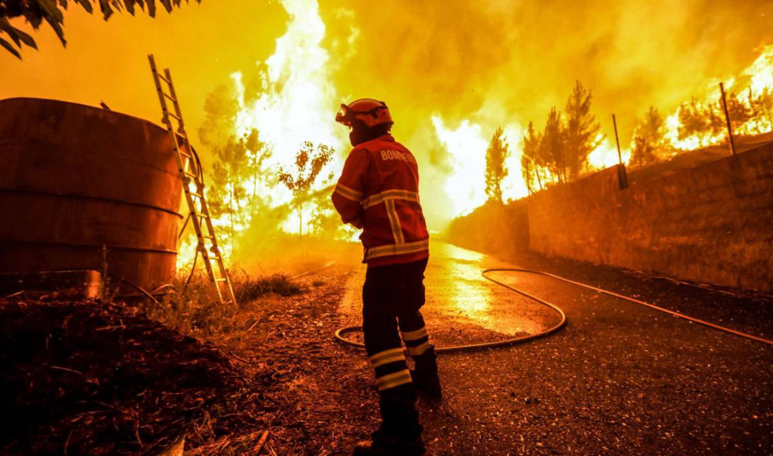 Portugal, en intenso operativo para controlar el incendio forestal