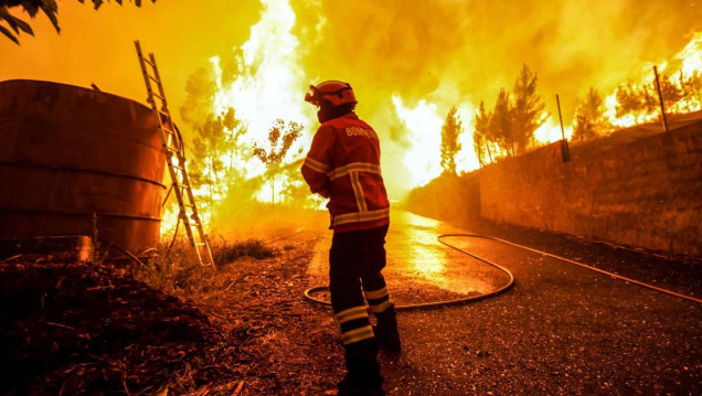 imagen Portugal, en intenso operativo para controlar el incendio forestal