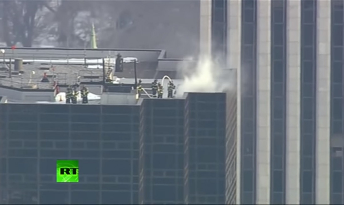 Se produjo un incendio en la terraza de la Trump Tower, en Nueva York