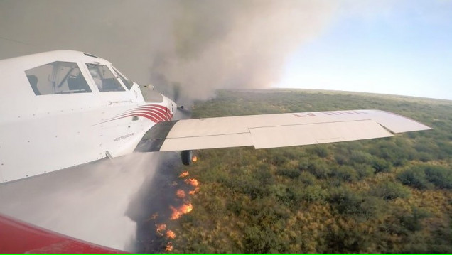 imagen El incendio se coló en la agenda presidencial