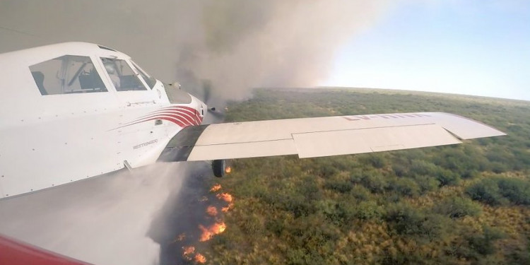 El incendio se coló en la agenda presidencial