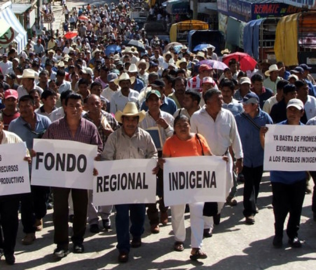 Reprimieron una manifestación de pueblos originarios en Colombia