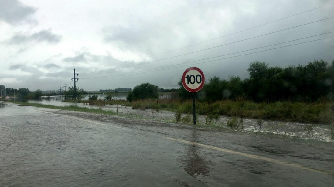 Inundaciones tras un temporal en Entre Ríos