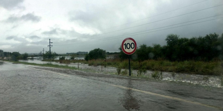 Inundaciones tras un temporal en Entre Ríos