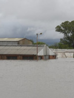 Cientos de evacuados por inundaciones al sur de Santa Fe