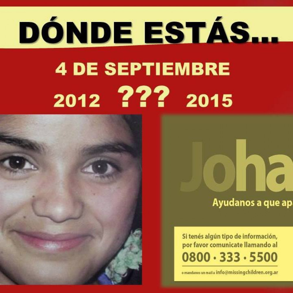 A tres años de no saber dónde está Johana Chacón 