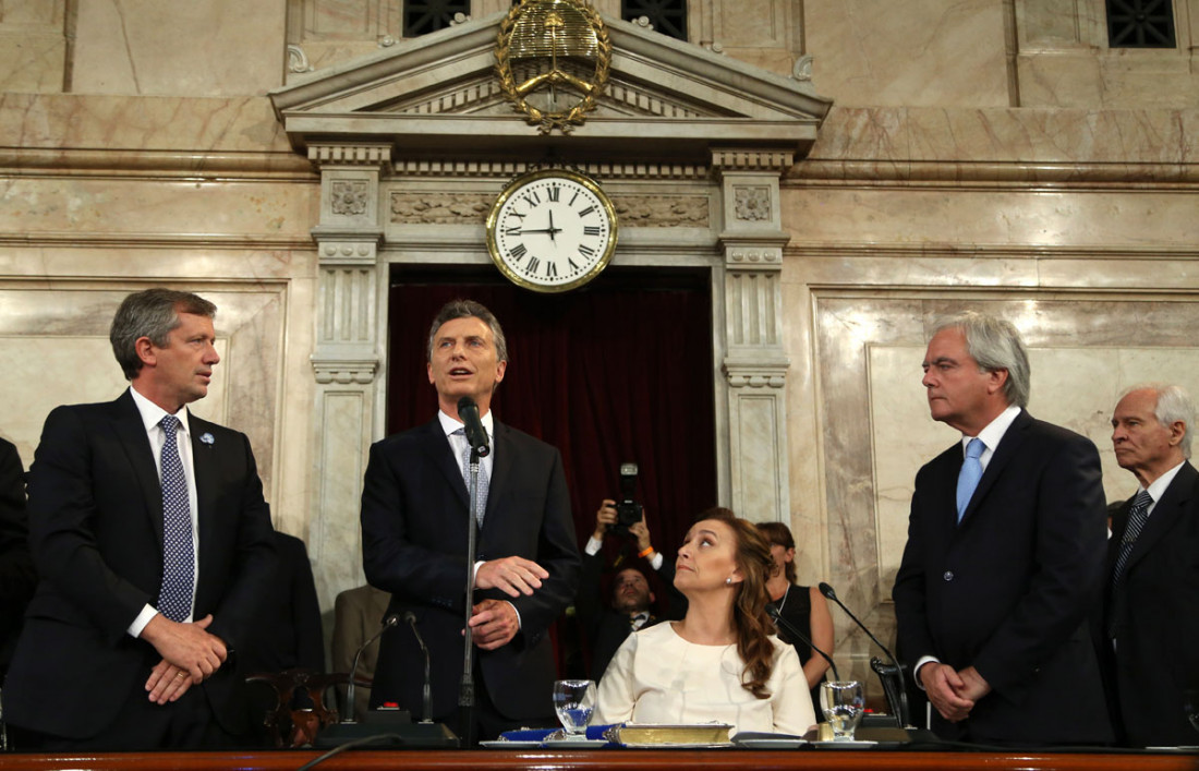 La primera cadena nacional de Macri