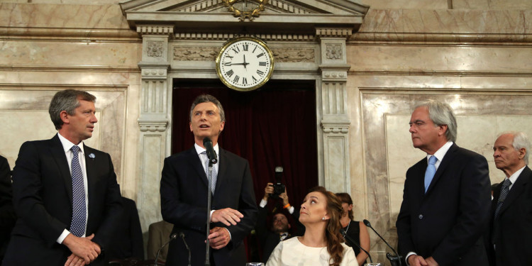 La primera cadena nacional de Macri