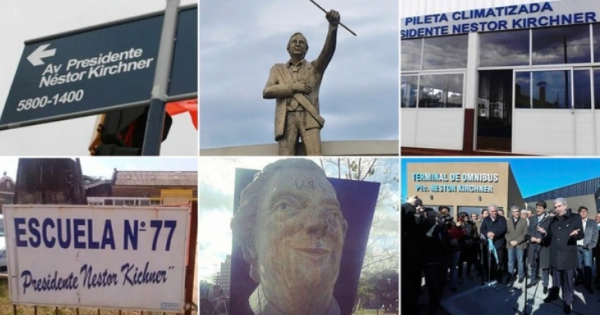 Retiran de forma masiva los monumentos de Néstor Kirchner - Unidiversidad -  sitio de noticias UNCUYO