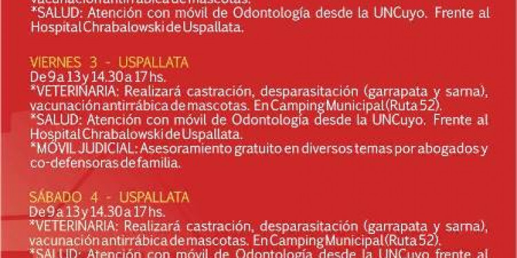 Las Heras aplica "El municipio en tu casa"