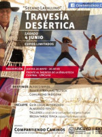 Travesía Desértica para estudiantes, este 4 de junio