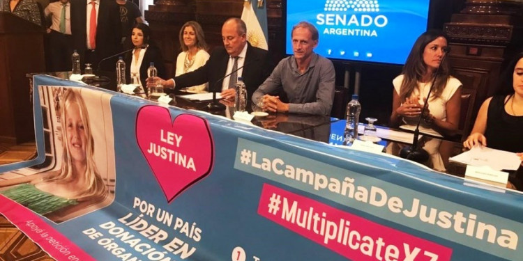 Sanción inicial para la Ley Justina: todos deberán donar sus órganos