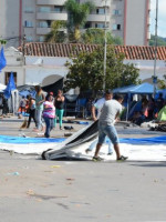 Levantaron el acampe de las calles que rodean la plaza principal de Jujuy