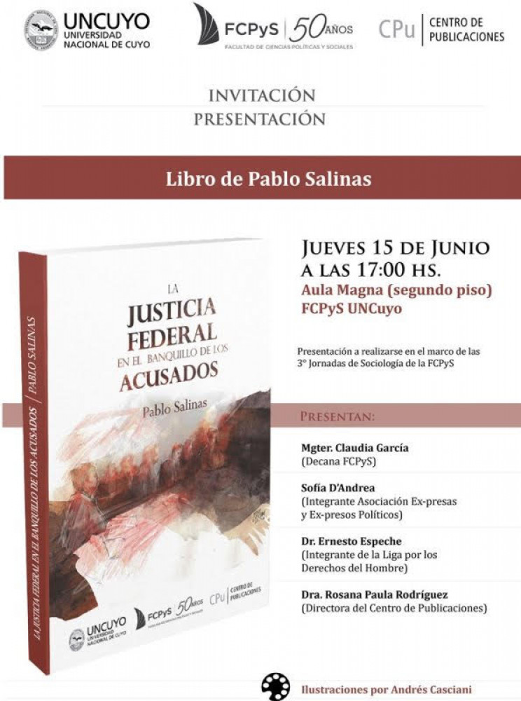 Pablo Salinas presenta su nuevo libro en la UNCUYO