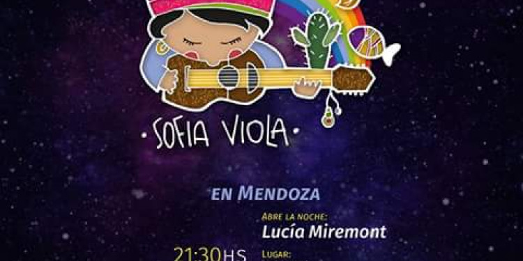 Sofía Viola con telonera Mendocina