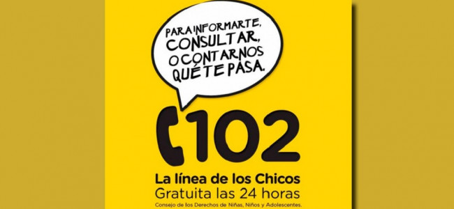 Más de la mitad de las llamadas a la línea 102 fueron por violencia contra las infancias