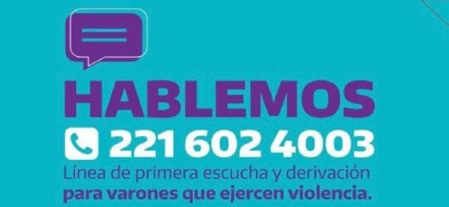 Primer balance de la línea "Hablemos", destinada a varones que ejerzan o hayan ejercido violencia machista