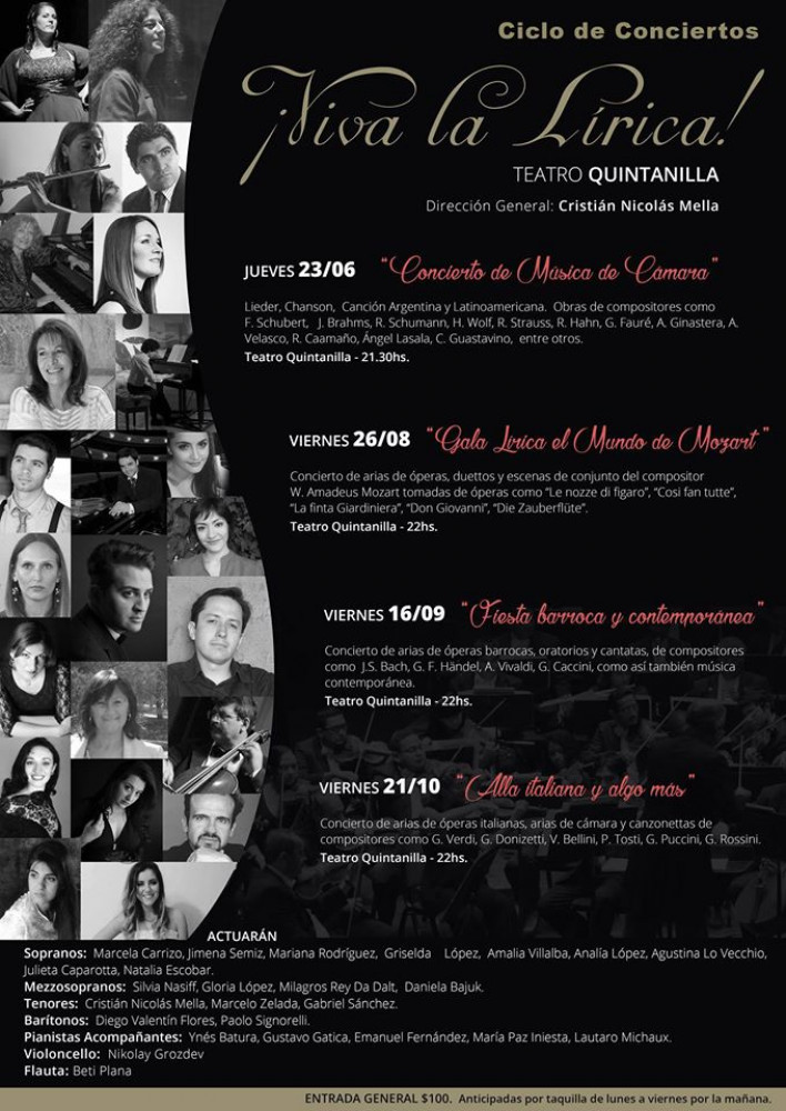 Comienza el Ciclo de Conciertos "Viva la Lírica"